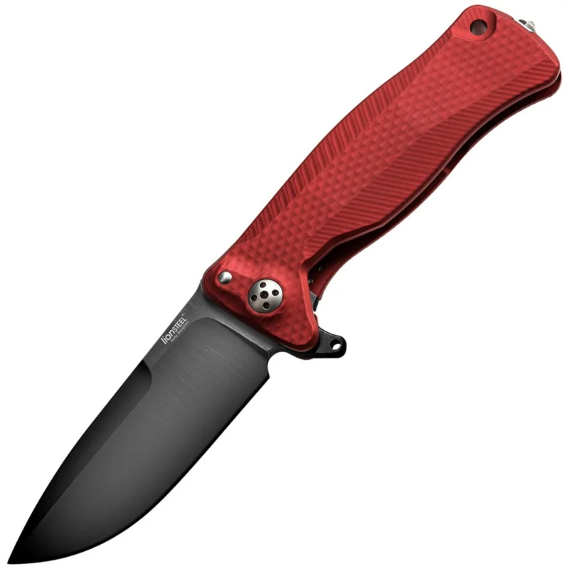 LionSteel Knife SR11A Red Aluminium, Black Sleipner by Molletta (SR11A RB) Dostępne od ręki