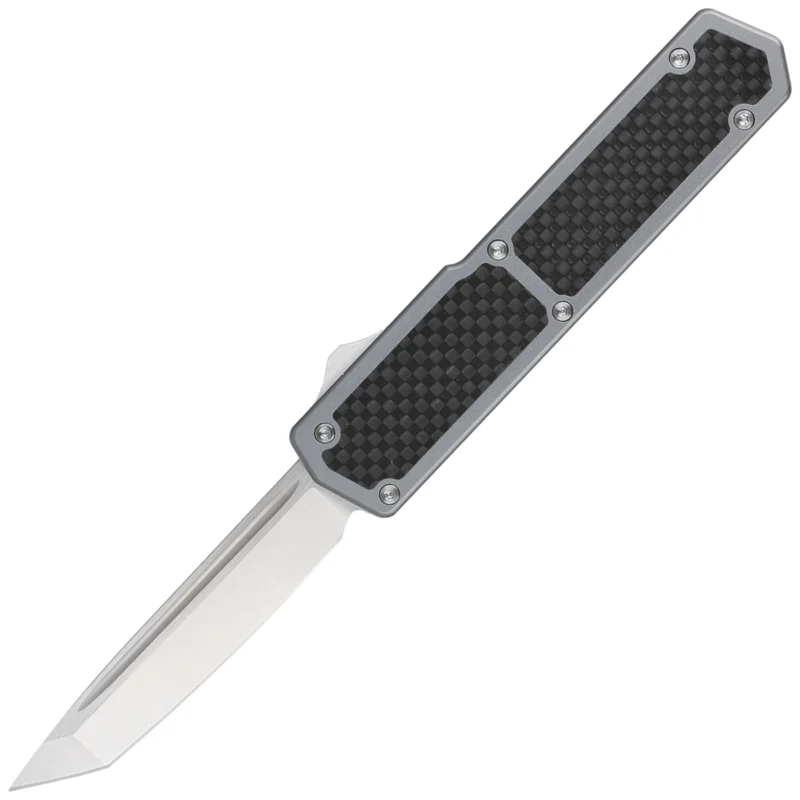 Hit cenowy TacKnives TAKCOM Vigor V2 Carbon Fiber / Grey Aluminum, Satin CPM 154CM OTF automatic knife