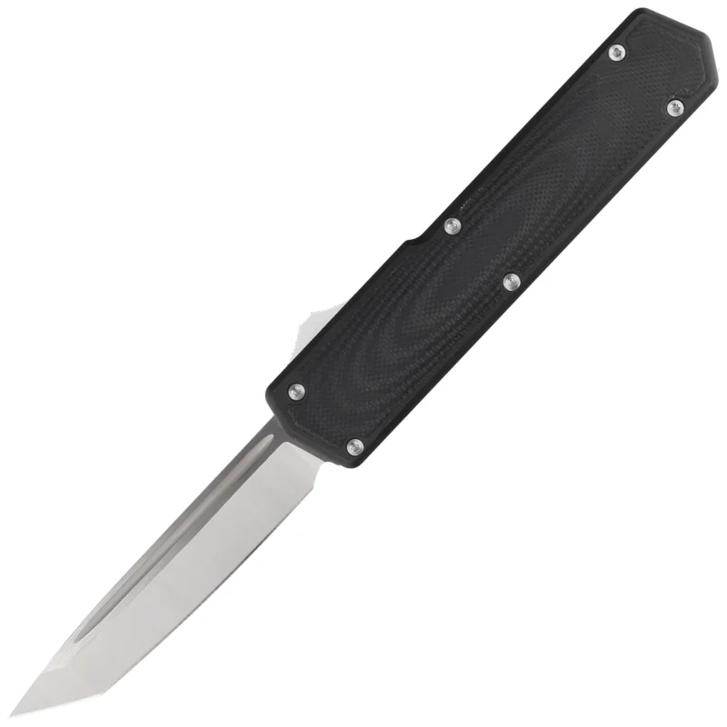Zamów teraz Nóż automatyczny OTF TacKnives TAKCOM Vigor V2 Black G10 / Black Aluminum, Satin 154CM