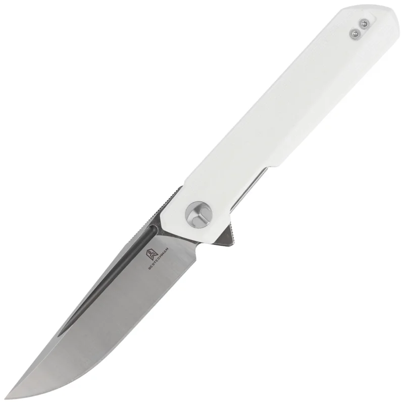 Hit cenowy Nóż składany Bestechman Dundee White G10, Grey PVD / Satin D2 by Ostap Hel (BMK01G)