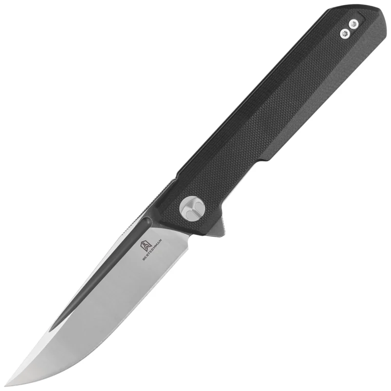 Bestechman Dundee Knife Black G10, Grey PVD / Satin D2 by Ostap Hel (BMK01D) Bestseller