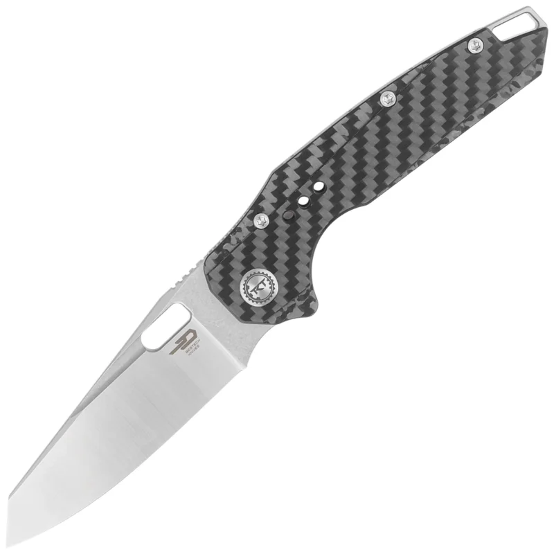 Ograniczona ilość Nóż składany Bestech Nyxie Grey Titanium/Carbon Fiber, Stonewashed/Satin CPM S35VN by Todd Knife and Tool (BT2209C)