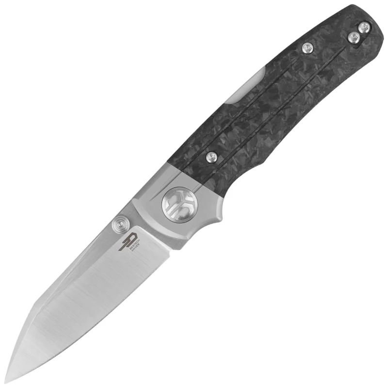 Oferta Nóż składany Bestech Tonic Grey Titanium/Marbled Carbon Fiber, Satin M390 by Colin Maisonpierre (BT2204D)