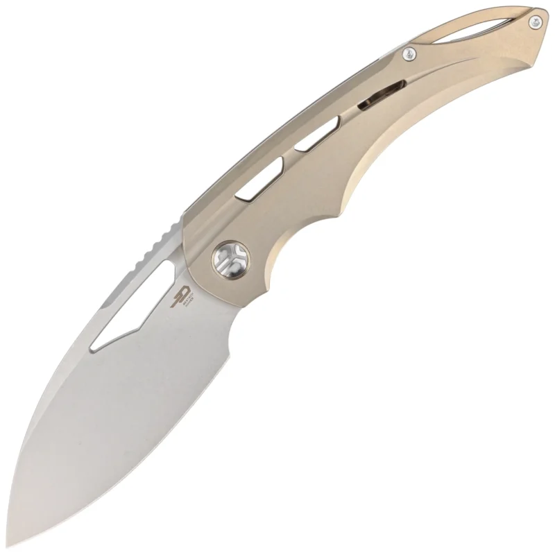 Ostatnie sztuki Nóż składany Bestech Fairchild Bronze Titanium, Bead Blast Stonewashed CPM S35VN by Kombou (BT2202A)