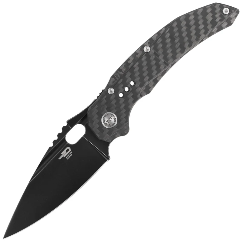 Bestech Exploit Black Titanium/CF, Black Stonewashed CPM S35VN by Todd Knife and Tool (BT2005G) Oferta