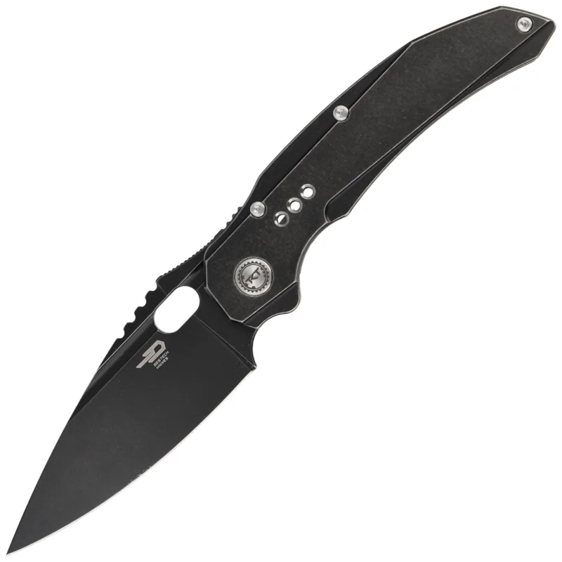 Nie przegap Bestech Exploit Black Stonewashed Titanium, Black Stonewashed S35VN by Todd Knife and Tool (BT2005C)