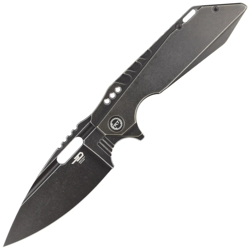 Nowy Nóż składany Bestech Shodan Black Titanium, Black Stonewashed CPM S35VN by Todd Knife and Tool (BT1910B)