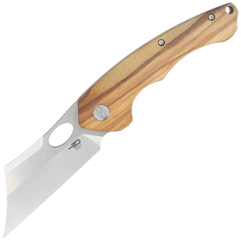 Bestech Knife Skirmish Natural Olivewood, Satin 154CM (BL06B) Wysoka jakość
