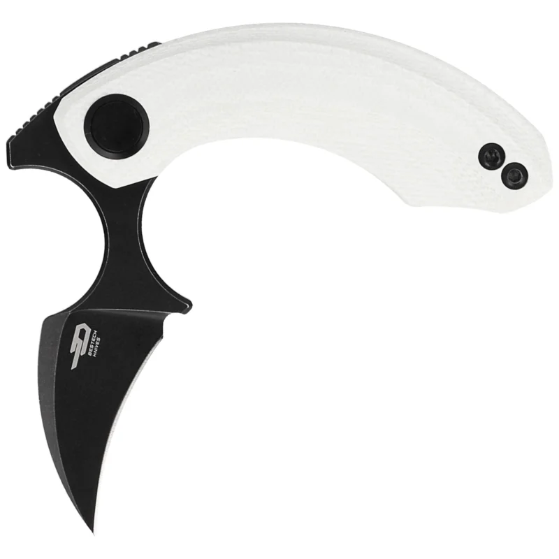 Bestech Strelit White G10, Black Stonewashed 14C28N by Ostap Hel Knife (BG52D) Ostatnie sztuki
