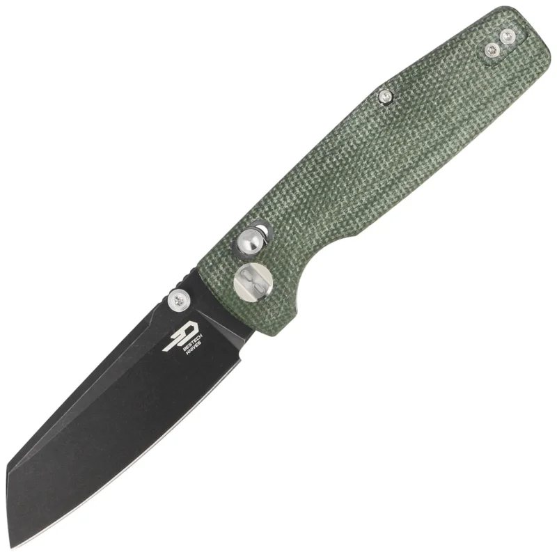 Bezpieczne zakupy Bestech Slasher Knife Green Micarta, Black Stonewashed D2 (BG43B-2)