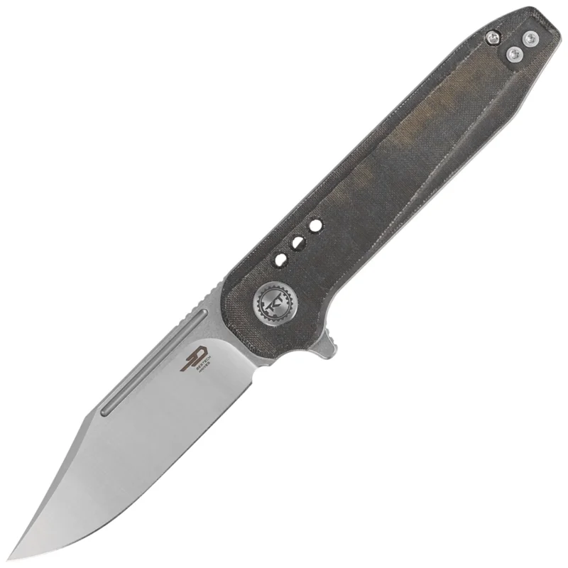 Nóż składany Bestech Syntax CP Green Micarta, Stonewashed/Satin CPM 154CM by Todd Knife and Tool (BG41E) Ostatnia szansa