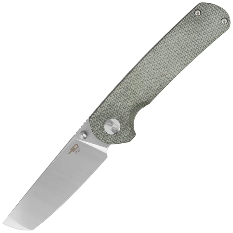 Nóż składany Bestech Sledgehammer Green Micarta, Satin / Stonewashed D2 (BG31B-1) Hit sprzedaży
