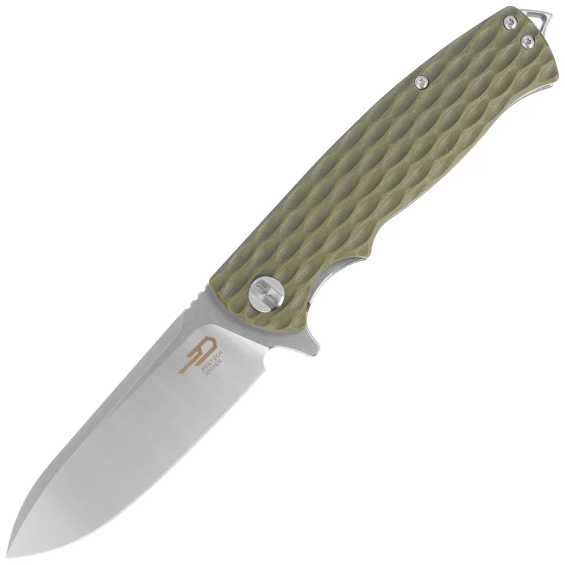 Nóż składany Bestech Grampus Green G10, Stonewashed/Satin D2 (BG02B) Ograniczona ilość