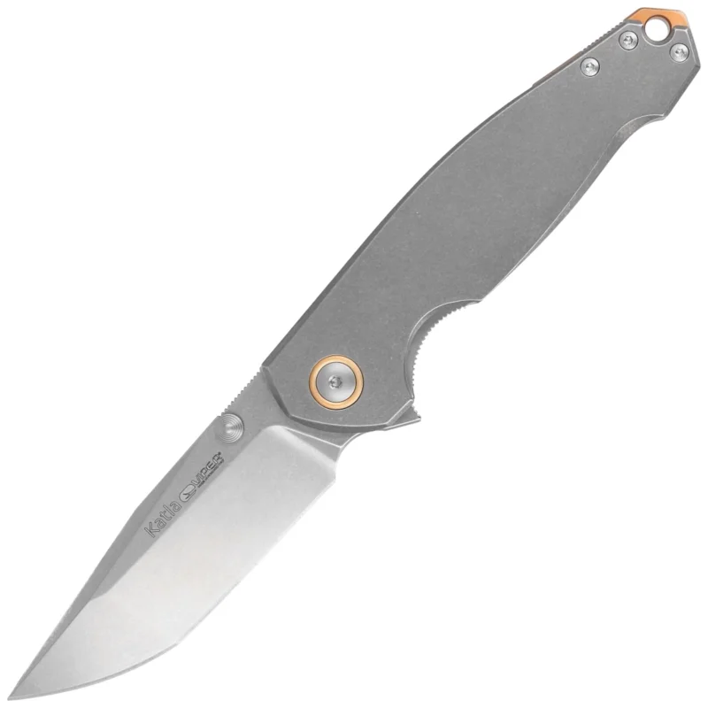 Bestseller Nóż składany Viper Katla Gray Titanium, Stonewashed M390 by Jesper Voxnæs (V5982TI)