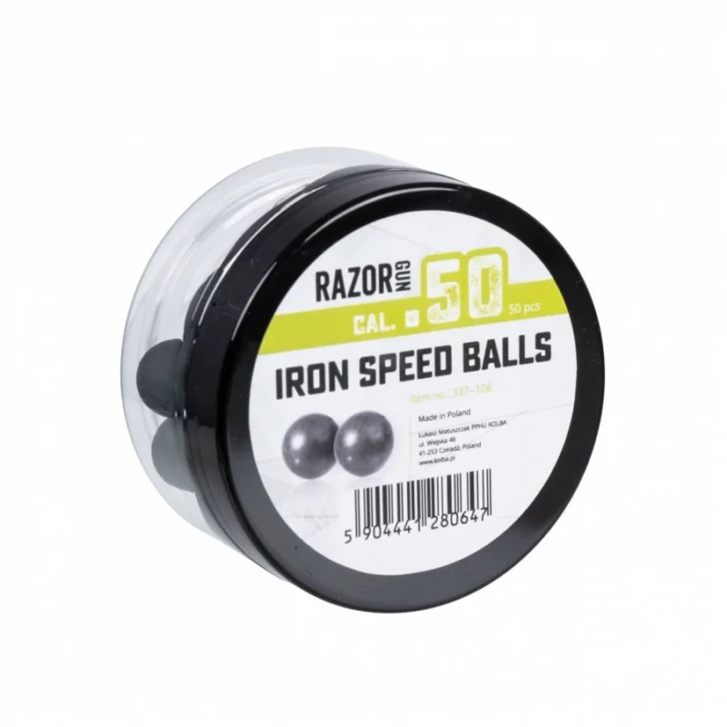 Tylko dziś Kule gumowo-metalowe Iron Speed Balls RazorGun 50 kal. .50 / 50 szt. do Umarex HDR50 (337-108)