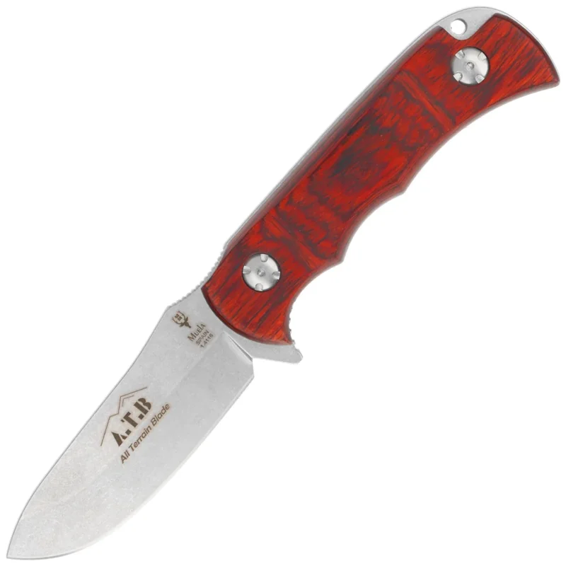 Nóż Muela ATB-9R All Terrain Blade Pakka Wood, Stonewashed X50CrMoV15 Promocja