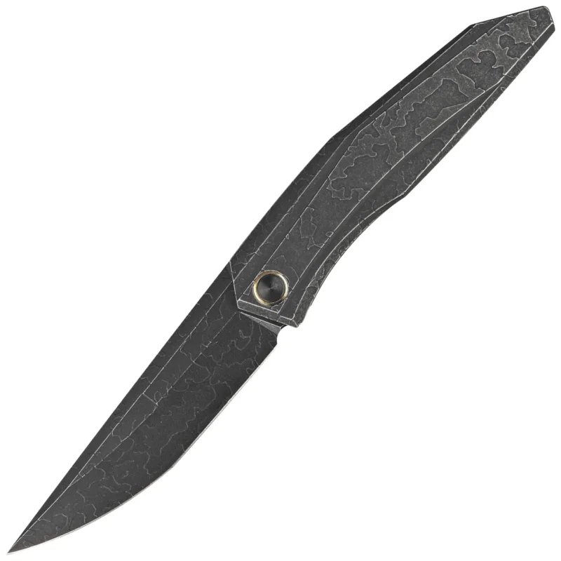 Nóż składany WE Knife Cybernetic LE No 202/205 Black Etching Pattern Titanium, Black Stonewashed CPM 20CV (WE22033-4) Kup teraz