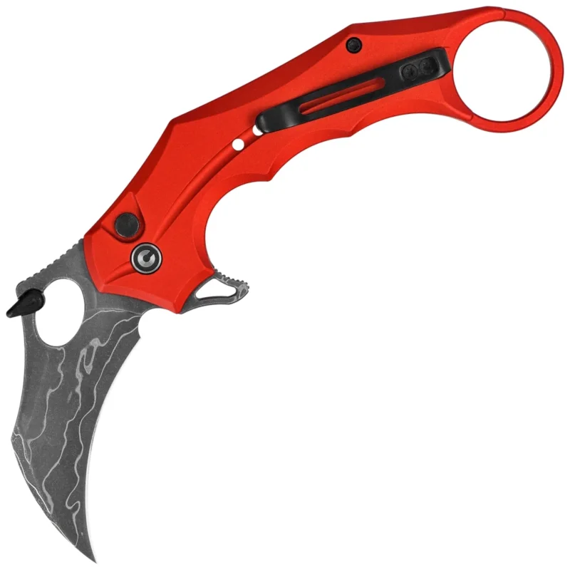Civivi Incisor II Knife Red Aluminum, Stonewashed Damascus (C16016B-DS1) Super okazja