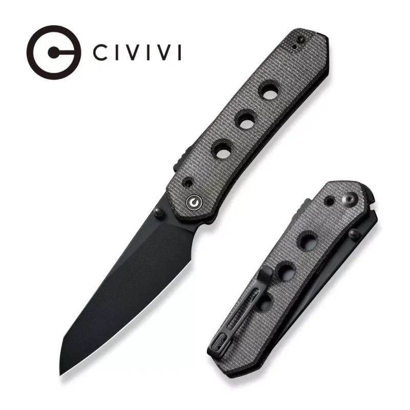 Nóż składany Civivi Vision FG Dark Green Canvas Micarta, Black Nitro-V by Snecx Tan (C22036-3) Cena promocyjna