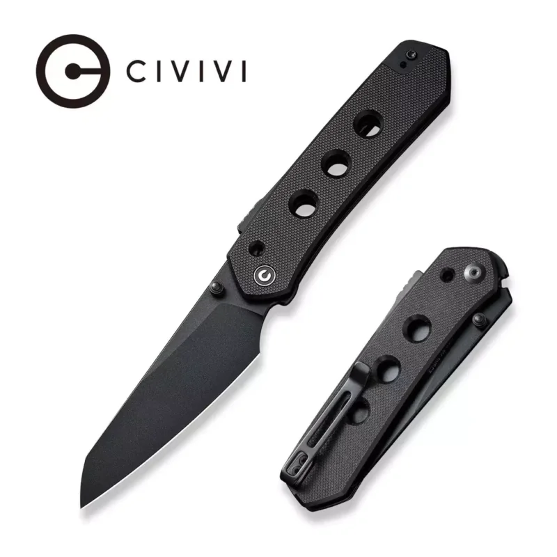 Nie przegap Nóż składany Civivi Vision FG Black G10, Black Nitro-V by Snecx Tan (C22036-1)
