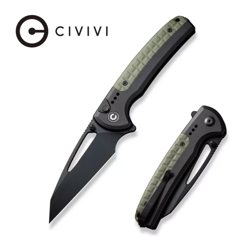 Zamów teraz Nóż składany Civivi Sentinel Strike Black Aluminium / OD Green FRN, Black K110 (C22025B-3)