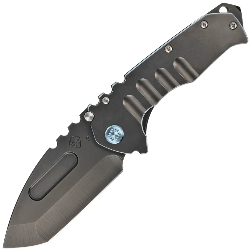 Nóż składany Medford Praetorian T Tanto Black PVD Titanium w/Teal Pinstriping, Teal HW/Clip, Black PVD 3V by Greg Medford Bestseller