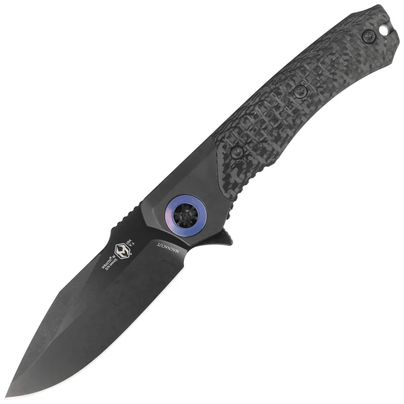 Nóż składany Heretic Wraith-M DP Flipper Battleworn DLC Titanium/Carbon Fiber, Battleworn DLC MagnaCut by Tony Marfione Jr. Nie przegap