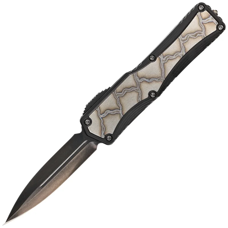 Heretic Knife Colossus Custom D/E Black Aluminum/Flamed Ti Inlay, High Sheen SW DLC MagnaCut by Tony Marfione Jr. Najlepsza cena