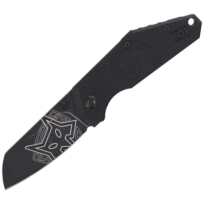 Nóż składany FOX Kea Black G10, Black Stonewashed N690Co by Jared Wihongi (FX-650) Najlepsza cena