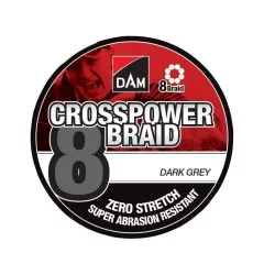 Ekspresowa dostawa Plecionka DAM Crosspower 8-Braid 0,22mm/110m - Dark Grey