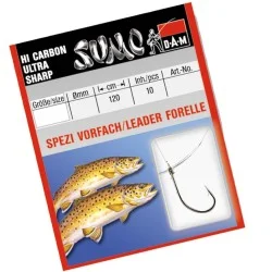 Sprawdź teraz Przypon DAM Sumo Spezi Trout Long nr4, 0,25mm/120cm (10szt.)