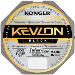 Plecionka Konger Kevlon X4 0,06mm/150m - Black Rabat