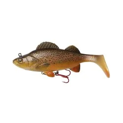 Przynęta gumowa DAM Effzett Natural Perch Paddle Tail 18cm/95g, Brown Trout Zniżka
