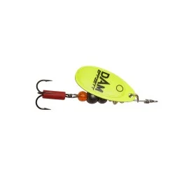 Łatwy zwrot Błystka DAM Effzett Fluo Spinner rozm.5/12g, Yellow