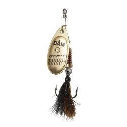 Dostępne od ręki Błystka DAM Effzett Standard Dressed rozm.4/10g, Gold