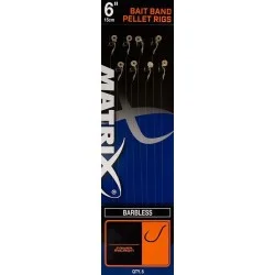 Przypon Matrix 6'' Bait Band Pellet Rigs Barbless rozm.18 5,29lb/15cm (8szt.) Okazja