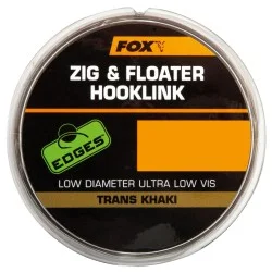 Żyłka przyponowa Fox Edges Zig & Floater Hooklink Trans Khaki 15lb, 0,30mm/100m Do wyczerpania zapasów