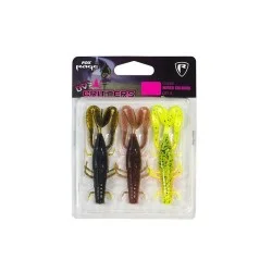 Cena promocyjna Zestaw przynęt gumowych Fox Rage Critter Ultra UV Mixed Colours 9cm (3szt.)