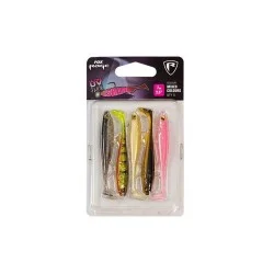 Nowość Zestaw przynęt gumowych Fox Rage Slick Shad Ultra UV Mixed Colours 7cm (5szt.)