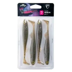 Przynęta gumowa Fox Rage Slick Shad UV 13cm, Motor Oil (4szt.) Tylko dziś
