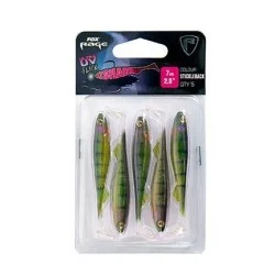 Bezpieczne zakupy Przynęta gumowa Fox Rage Slick Shad UV 7cm, Stickleback (5szt.)