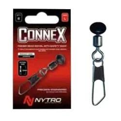 Darmowa dostawa Krętlik z agrafką + koralik Nytro Connex Feeder Bead Swivel with Safety Snap rozm.L (8szt.)