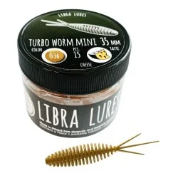 Dostępne od ręki Przynęta gumowa Libra Lures Turbo Worm Mini 3,5cm, 036 Coffee Milk (15szt.)