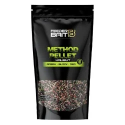 Pellet Feeder Bait Method Pellet Halibut - Green/Black/Red (800g) Bezpieczna płatność