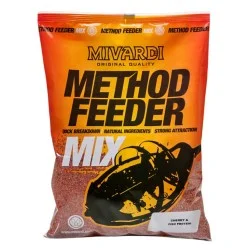 Tylko do końca tygodnia Zanęta Mivardi Method feeder mix - Cherry & Fish Protein (1kg)