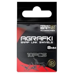 Krętlik z agrafką Feeder Bait Snap Link Swivel (10szt.) Rabat