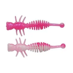 Wysoka jakość Przynęta gumowa Berkley Power Larvae, Pink/White