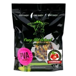 Ziarno zanętowe Carp Old School Rainbow Mix - Truskawka (1kg) Obniżka ceny