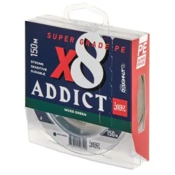 Plecionka Lucky John Braided Line Addict Jigging X8 Braid 150m, Moss Green Nowy