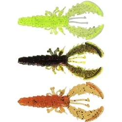 Dostępne od ręki Zestaw przynęt gumowych Westin Crecraw Slim Creaturebait Floating 5,5cm/1,5g - Dark Water Mix 22